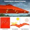 Double-Sided Patio Umbrella Solar LED Lights with Steel Frame Base